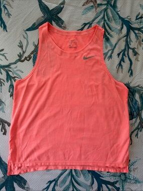 Orange Nike Dry Fit Muscle Tank- Womens M